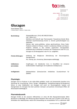 Glucagon - Tox Info Suisse