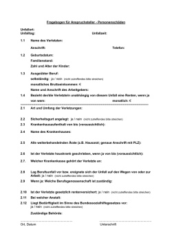 HUK Fragebogen Personensch&auml;den
