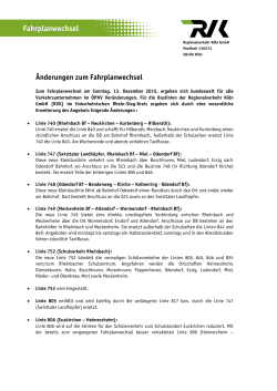 Infoblatt Fahrplanwechsel im Rhein-Sieg-Kreis