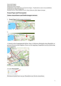 Grundlagen/FranceTopo und Powerpoint Linien einzeichnen und