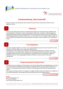 Schulentwicklung „Neue Autorität“