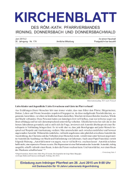 Kirchenblatt 2015-2 - Pfarrverband Irdning