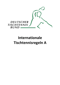 Internationale Tischtennisregeln A