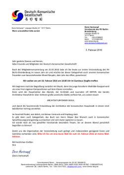 Doris Hertrampf - Deutsch-Koreanische Gesellschaft eV
