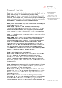 Interview mit Doris Helzle