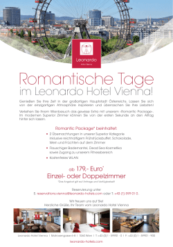 Romantik Package - Leonardo Hotels