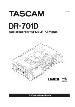 Referenzhandbuch für Tascam DR