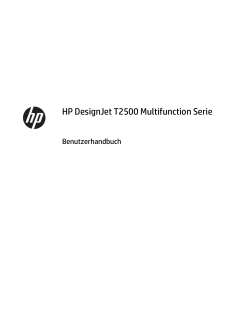 HP DesignJet T2500 Multifunction Serie Benutzerhandbuch