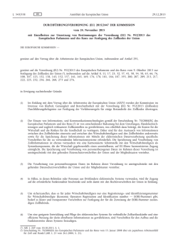 Durchf&uuml;hrungsverordnung (EU) 2015/ der Kommission vom 24