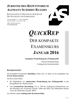 quickrep - Alpmann Schmidt Bayern Juristisches Repetitorium: Home