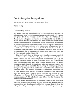 Der Anfang des Evangeliums - Ruhr