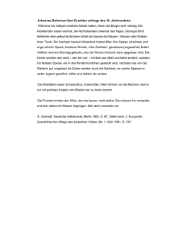 Johannes Bohemus &uuml;ber Esssitten anfangs des 16