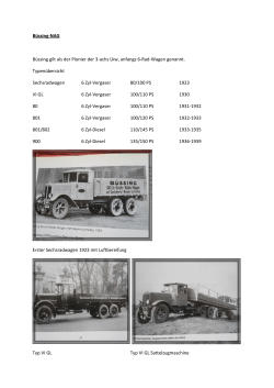 Büssing-NAG Büssing gilt als der Pionier der 3