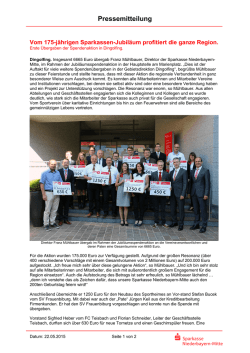 Pressemitteilung - Sparkasse Niederbayern