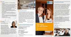 Flyer Stipendienprogramm