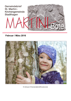Februar / März 2016 ansehen - St. Martini