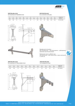 ASS Wandkonsole ASS Wall Bracket für Anschluss mit