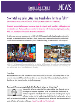 Storytelling im Tourismus 2015