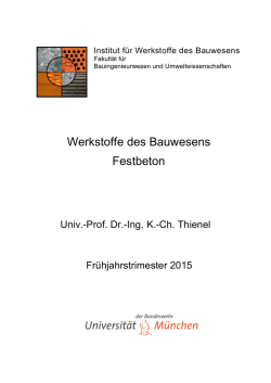 Festbeton - Universit&auml;t der Bundeswehr M&uuml;nchen