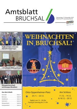 Amtsblatt - Stadt Bruchsal