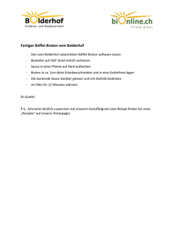 Fertiger B&uuml;ffel-Braten vom Bolderhof