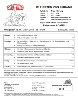 Drucken - Fleischerei Adams