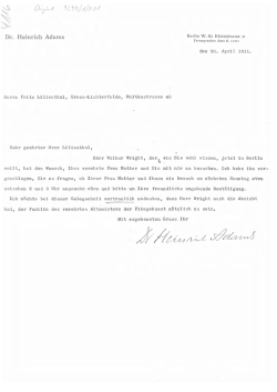 Dr. Heinrich Adams - Lilienthal