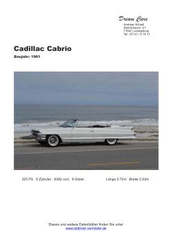 Cadillac Cabrio 1961 - Oldtimer