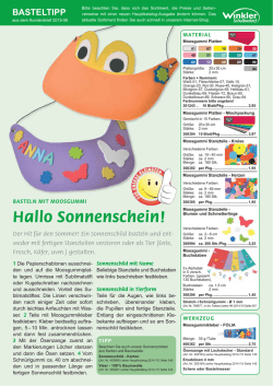 Hallo Sonnenschein! - Winkler Schulbedarf