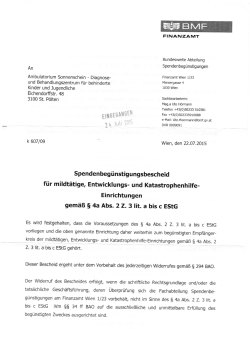 An Ambulatorium Sonnenschein - Diagnose