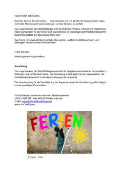 Hallo Kinder, liebe Eltern, Sommer, Sonne, Sonnenschein&hellip;. Das