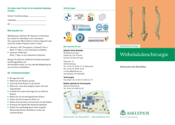 Flyer Wirbelsäulenchirurgie PDF 263.6 KB