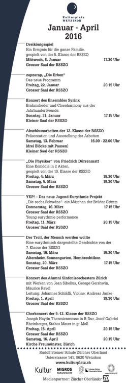 Januar - April 2016
