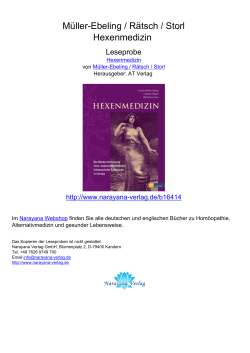 Hexenmedizin - Narayana Verlag