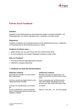 Dr. Hans von Sassen - Trigon 360 &deg; Feedback