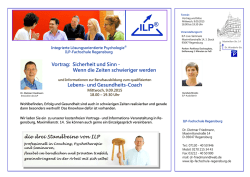 Vortrag: Sicherheit und Sinn - Wenn die Zeiten schwieriger werden