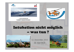 Intubation nicht m&ouml;glich