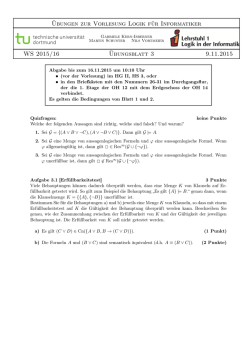 Blatt 03 - LS1 - Logik in der Informatik