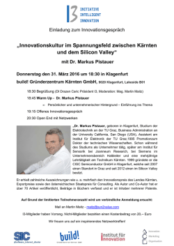 Innovationskultur im Spannungsfeld zwischen K&auml;rnten und