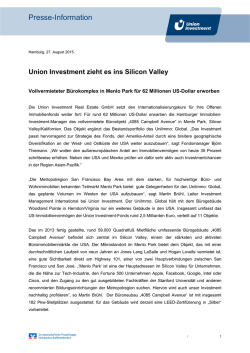 Menlo Park Silicon Valley - Union Investment Real Estate GmbH