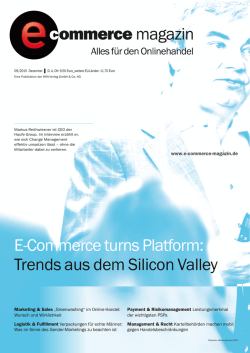 E-Commerce turns Platform: Trends aus dem Silicon Valley