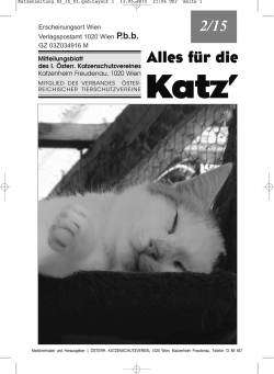 für die Katz 02/2015 - Katzenheim Freudenau