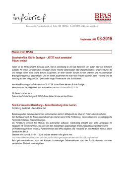 Bundestreffen 2015 in Stuttgart – JETZT noch anmelden! Träumt