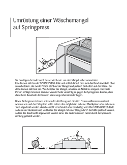 Umrüstung einer Wäschemangel auf Springpress