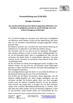 Der Präsident des Amstgerichts