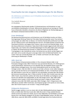 Feuertaufen bei den J&uuml;ngeren, Medaillensegen f&uuml;r die &Auml;lteren