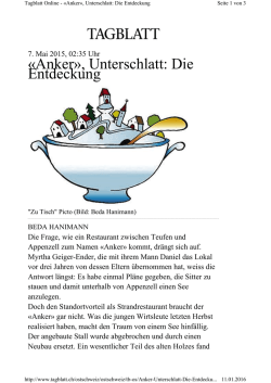 «Anker», Unterschlatt: Die Entdeckung