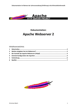 Dokumentation: Apache Webserver 2