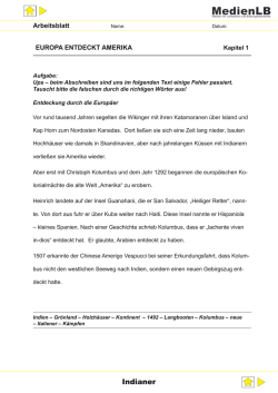 Arbeitsblätter zum Film