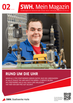 Ausgabe 02/2015 - bei der Stadtwerke Halle GmbH